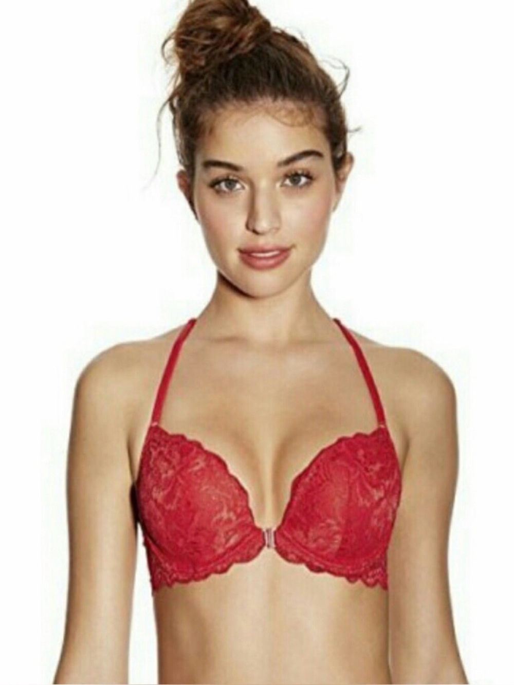 Victoria's secret PINK The Date Racerback Push up Padded Front Closure Bra 32C